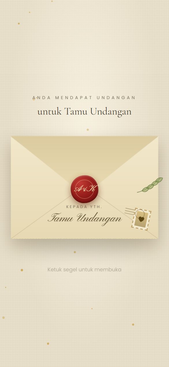 Tampilan cover template Classic Ivory