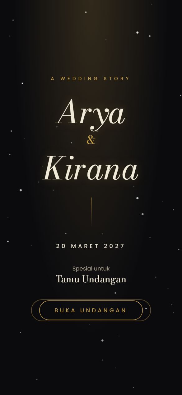 Tampilan cover template Midnight Luxe