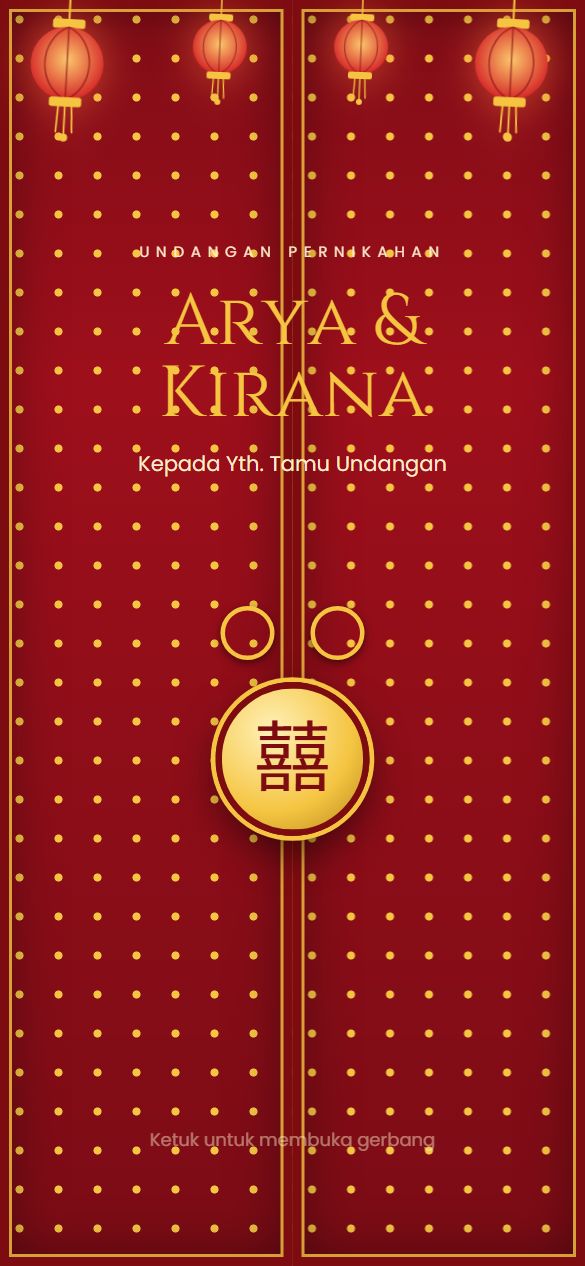Tampilan cover template Red Lantern